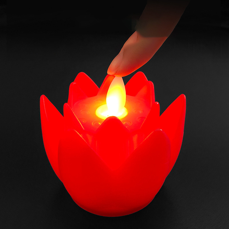 Clean and Holy Buddha Light Led Lotus Lamp 