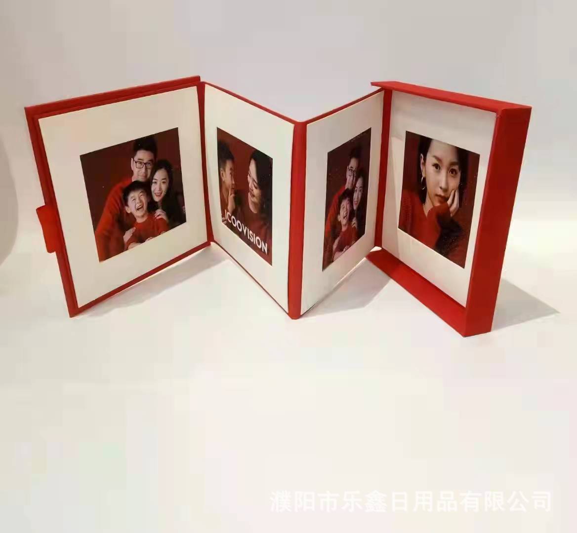 新品 折叠相册相框6张照片时光宝盒相册相框摆台创意儿童宝宝影楼
