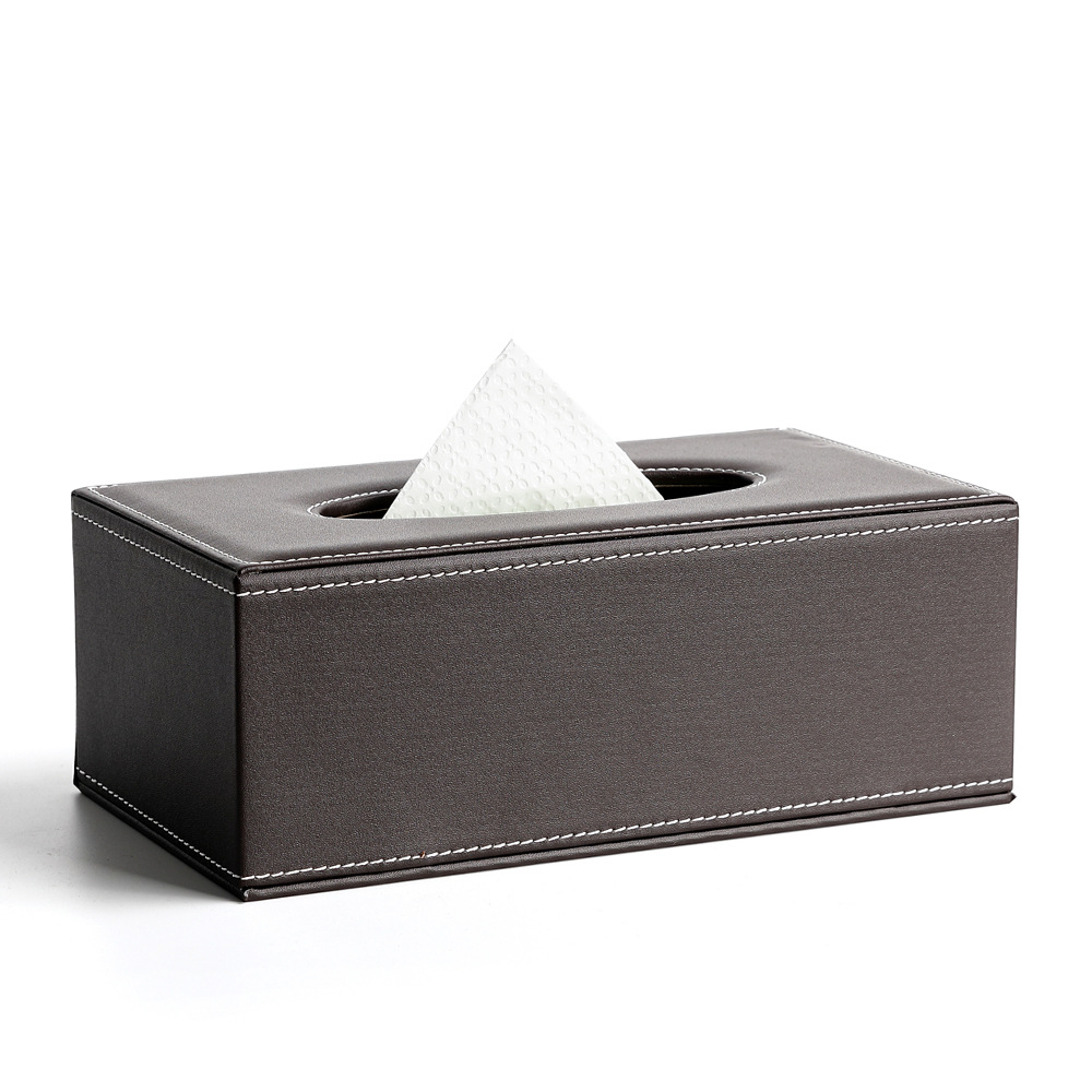 车载家用纸巾盒商务皮抽纸盒创意客厅纸抽盒面巾纸盒办公用品批发