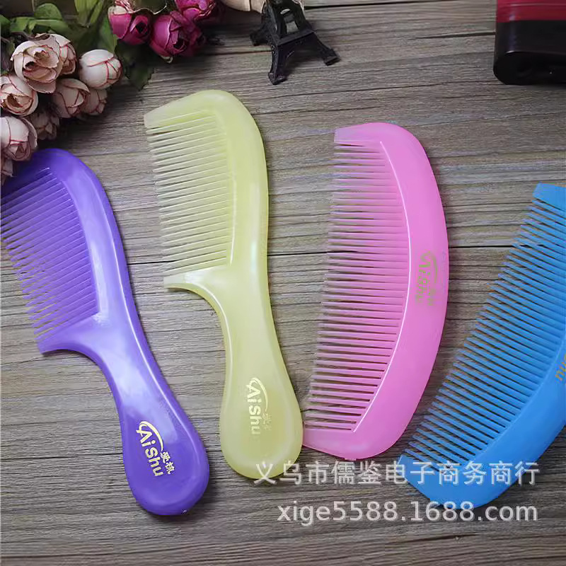 factory direct supply household comb practical hair tools thick comb jelly color comb gift