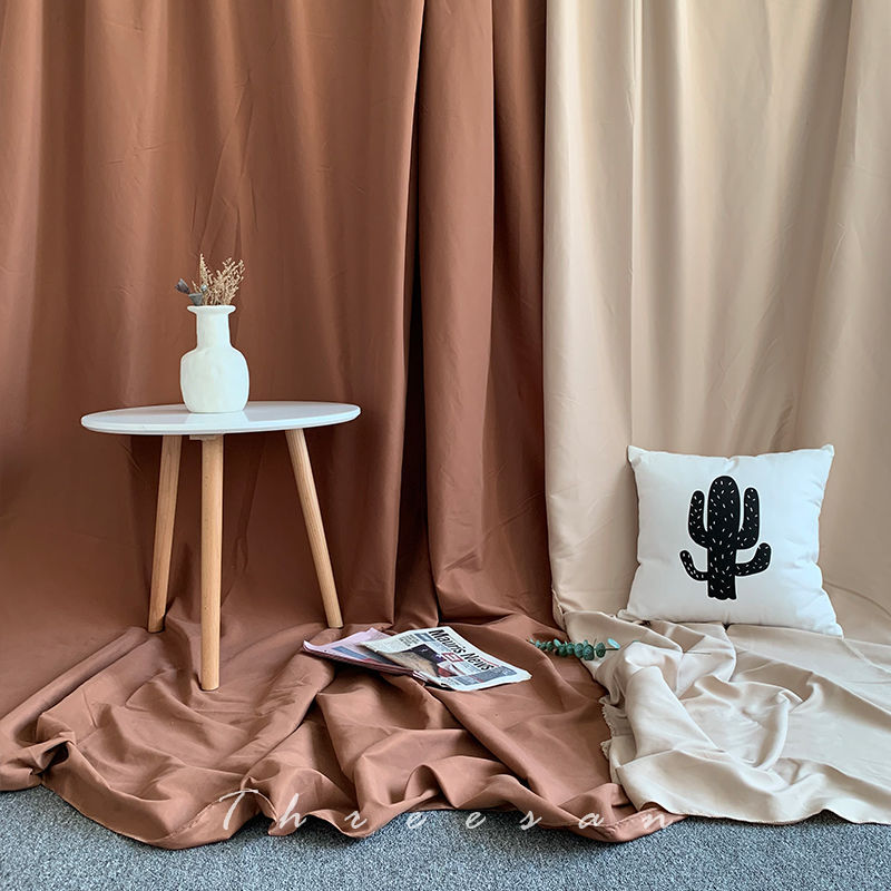 墙布批发色拍照背景布网红直播白服装店拍摄装饰挂墙摄影道具