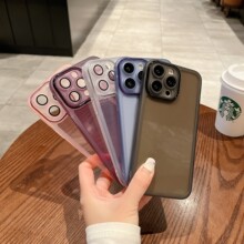 适用iPhone14保护套新品魅眼自带镜头膜电镀摄像圈苹果12PRO软壳