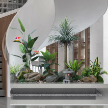 室内热带景观,室内热带雨林景观,室内热带植物造景_大山谷图库