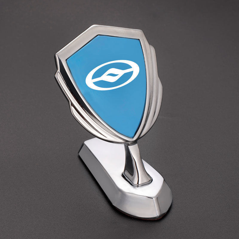 黄海n1 n2 n3大牛皮卡车电镀立标前脸车标前标志改装外观车贴车品