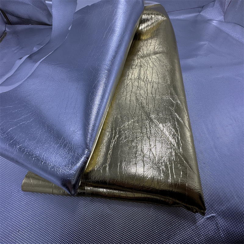pu革贴膜金属色亮金亮银弹力软皮0.