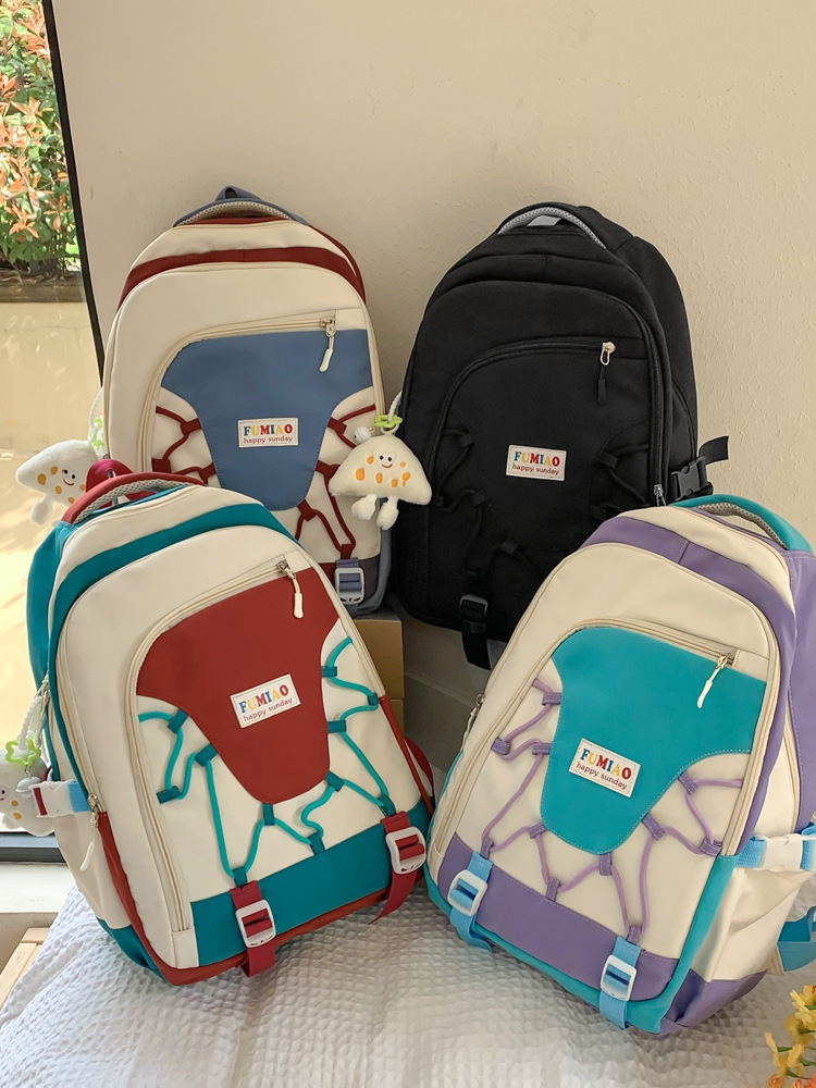 Schoolbag Female High School Student Good-looking Niche Junior School Backpack Ins Backpack