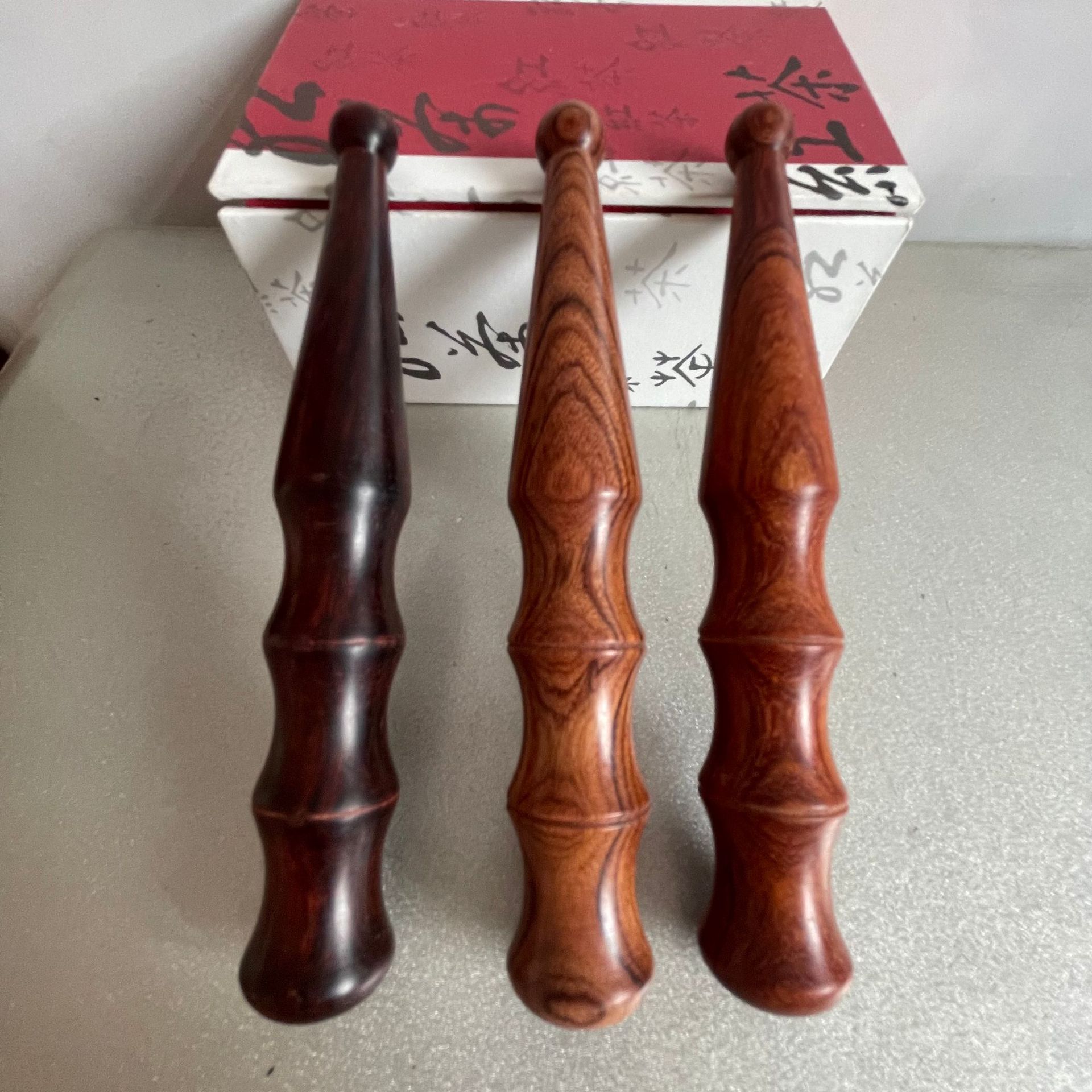 红木乌木穴位按摩棒檀木黄花梨点穴棒足部健康法推荐足底按摩棒