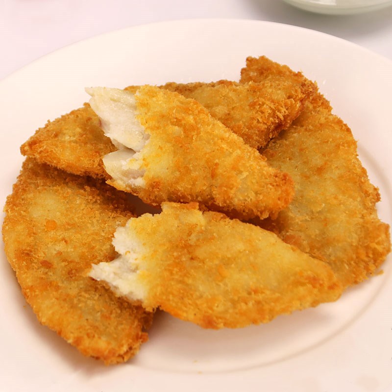 亚洲渔港深海鳕鱼条汉堡鳕鱼排快餐厅油炸小吃10条310g 20盒/箱