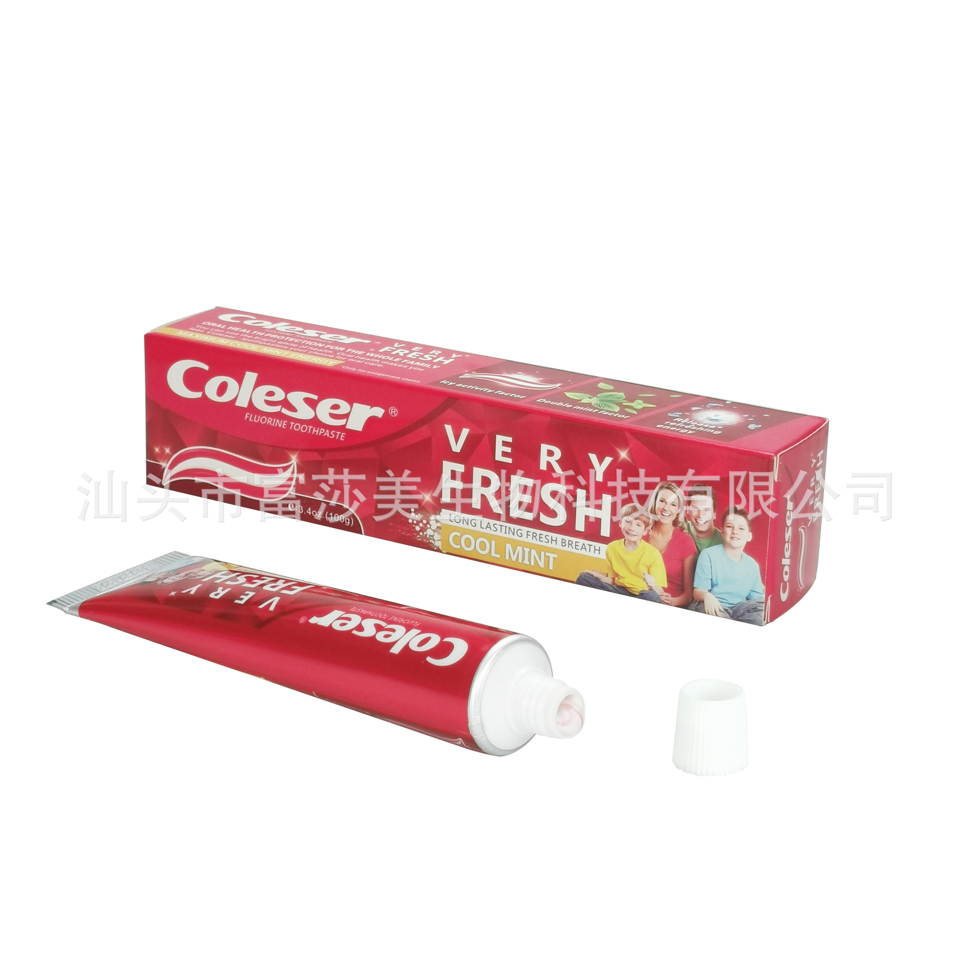 100g Cross-Border Foreign Trade Manufacturer Direct Wholesale English African Middle East Toothpaste Toothpaste Coleser