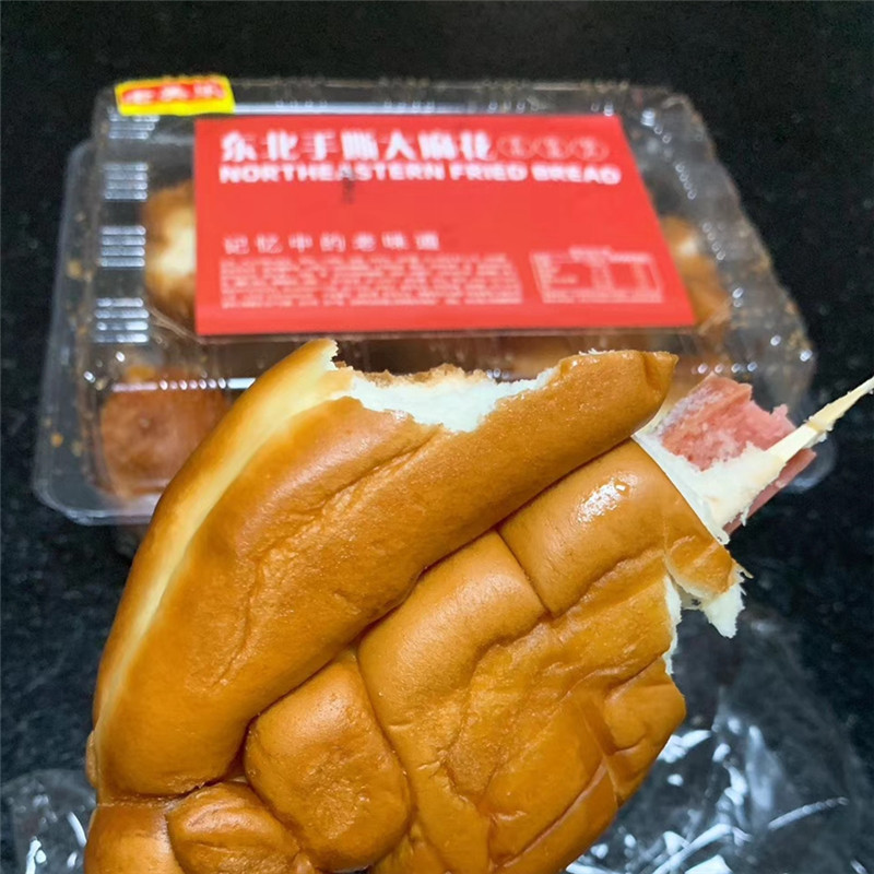 东北老式鸡腿面包100g*8根 怀旧老式豆沙火腿热狗面包