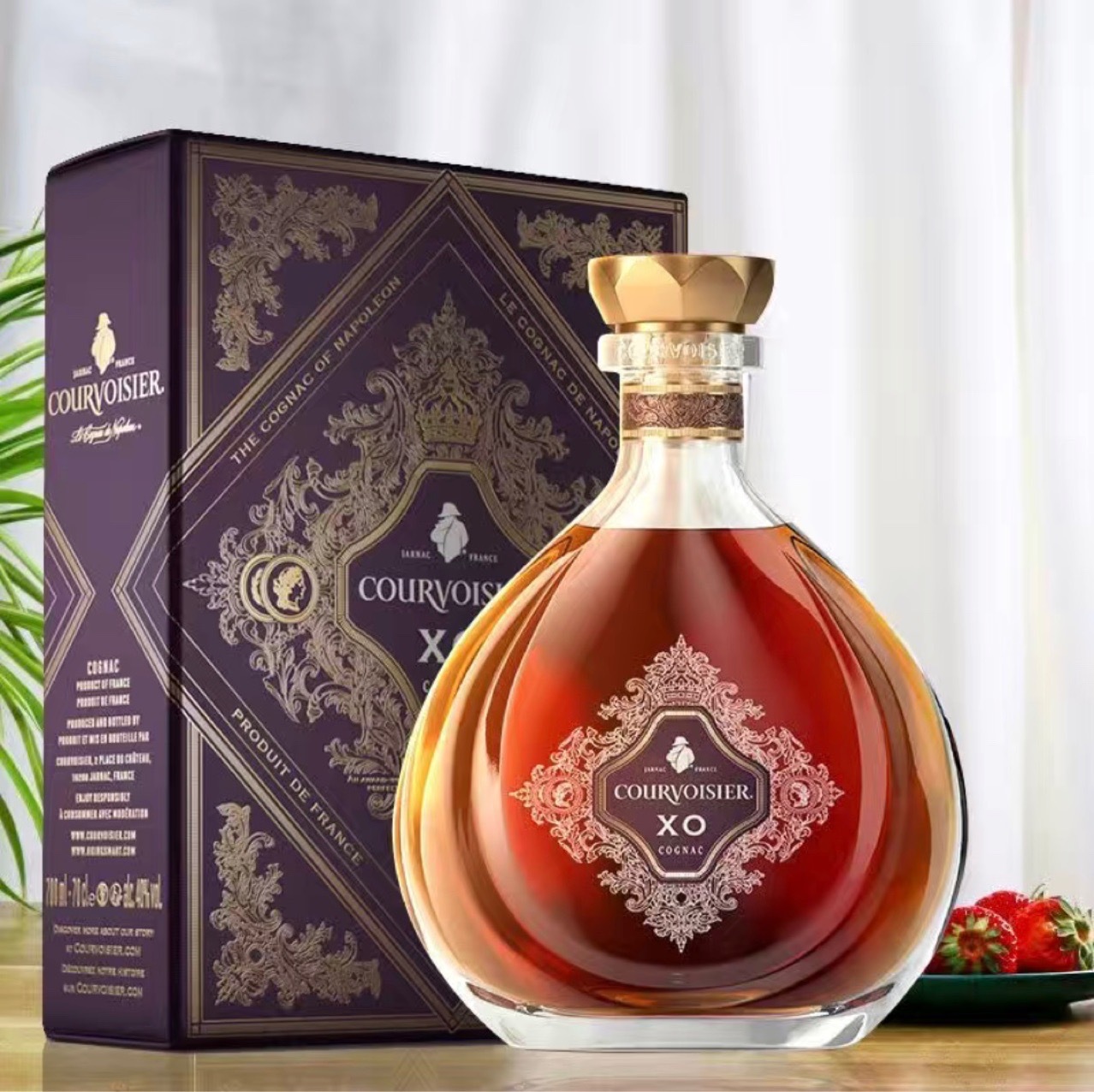 法国拿破仑xo干邑白兰地700ml 正品洋酒可调酒基酒烈酒 礼盒装