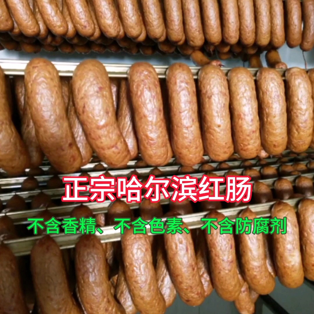 哈尔滨红肠100g*10支 全瘦肉红肠东北特产即食小吃哈红肠香肠
