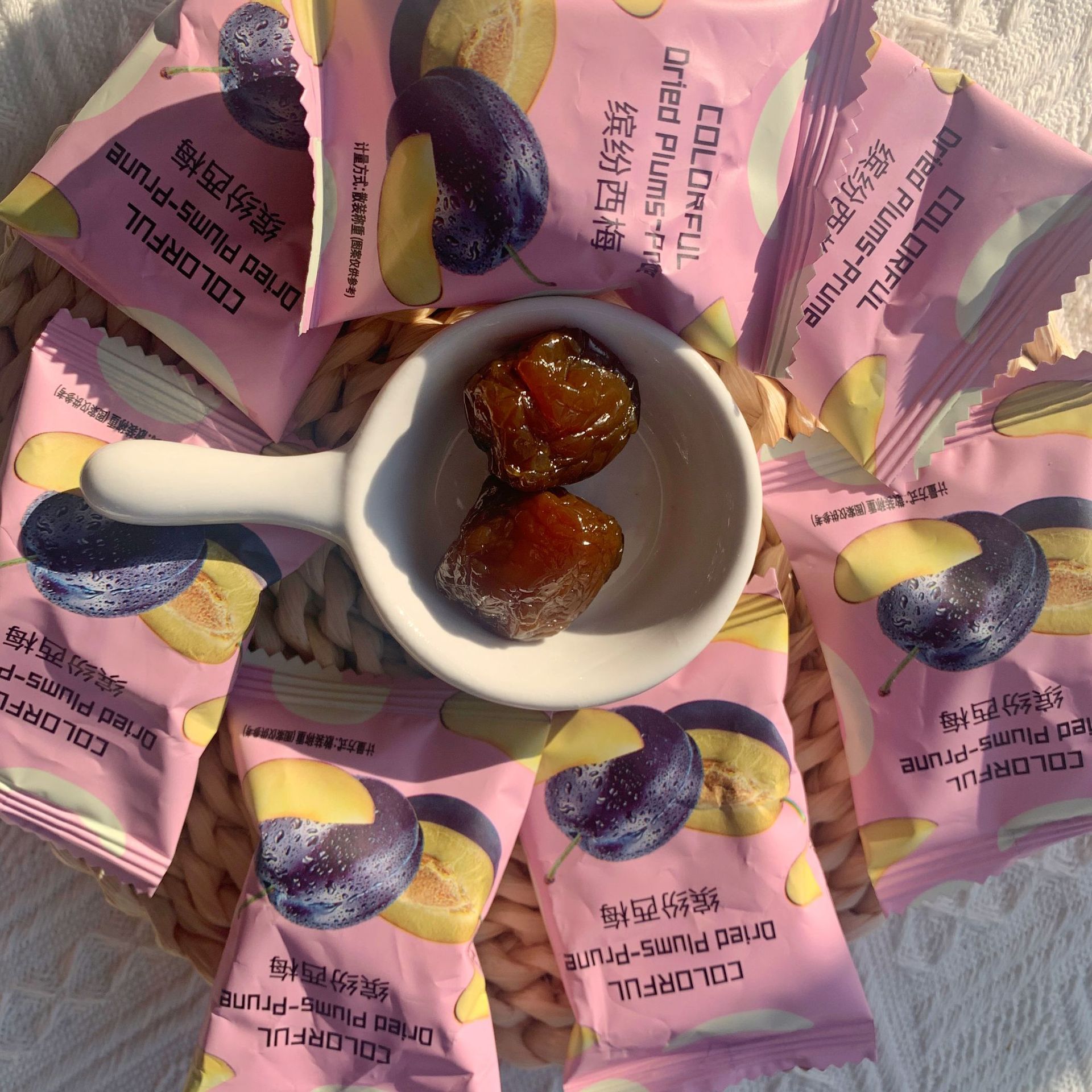 大包装缤纷西梅独立包装500g约50颗吉利隆蜜饯结婚喜糖果休闲零食