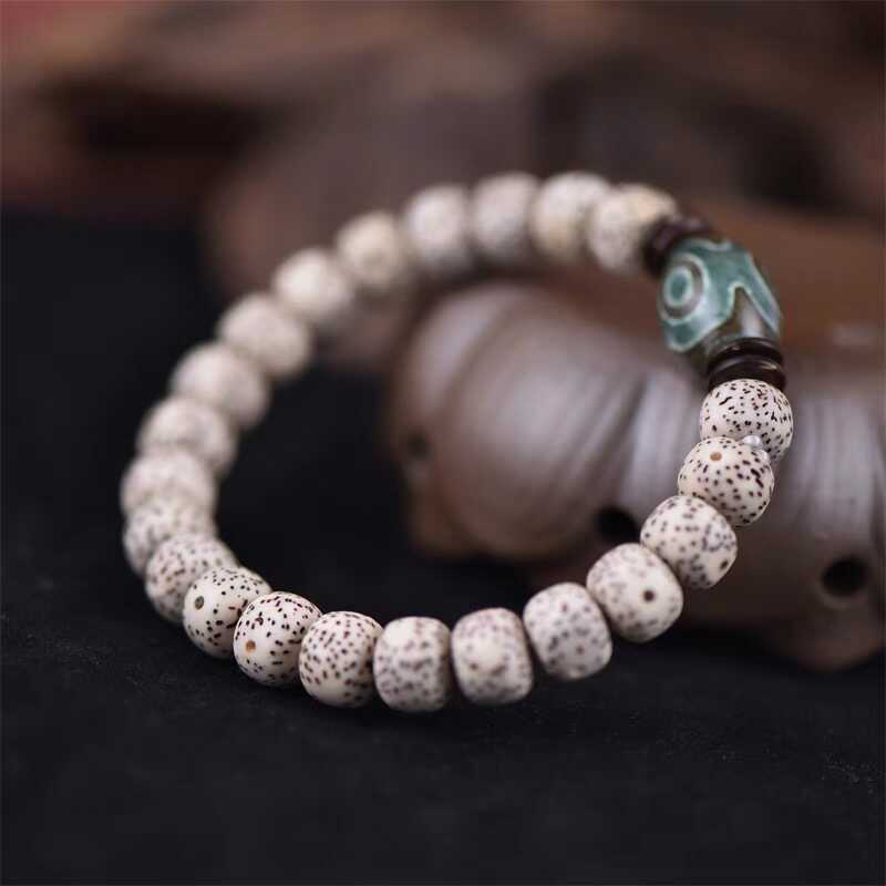 星月菩提子手串单圈金刚手链男女款小叶紫檀佛珠文玩核桃绕指柔