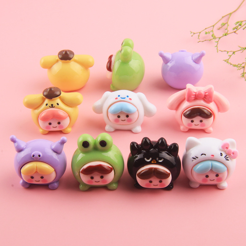 Cute Three-Dimensional Cartoon Fashion Play New Resin Accessories Cream Glue Ornament DIY Girls Handmade Material Package Wholesale