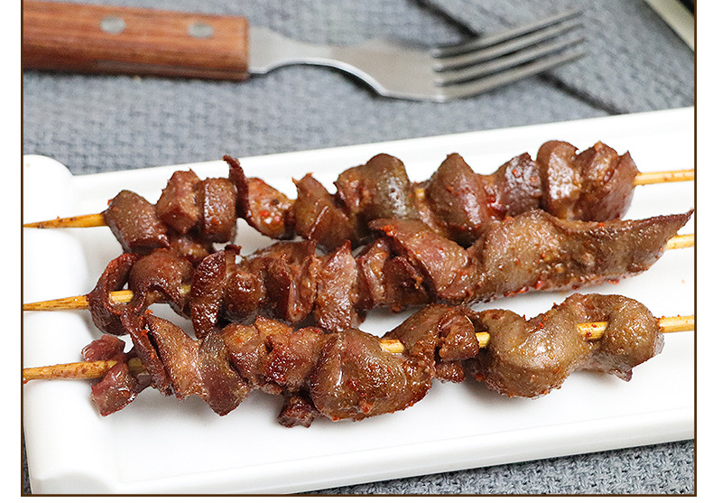 阔丰香辣猪腰串户外烧烤油炸猪肉大串猪腰子串烧烤冷冻半成品食材