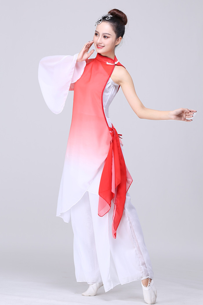 古典舞演出服女左手指月舞蹈服儿童成人民族古风新款套装练功服