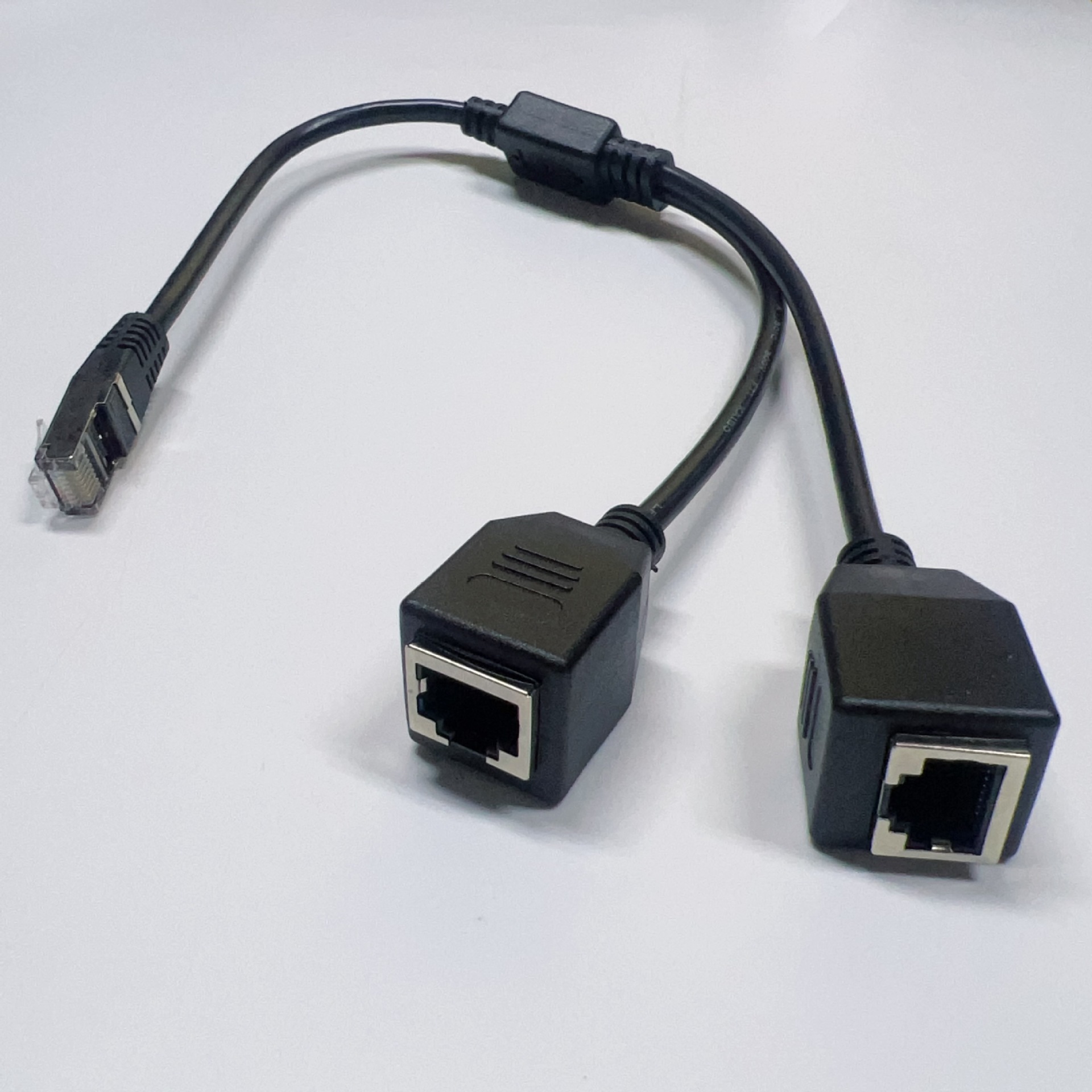 现货网线一分二 rj45一分二 rj45分线器 rj45一拖二网络线30cm
