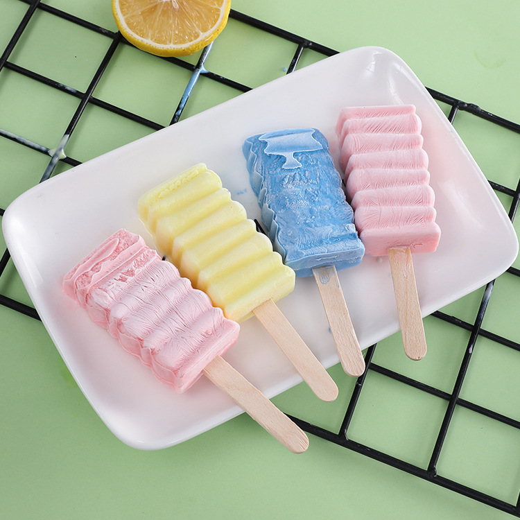 diy雪糕硅胶模具4连螺旋冰淇淋模具 4连不规则冰棍磨具厨房用品
