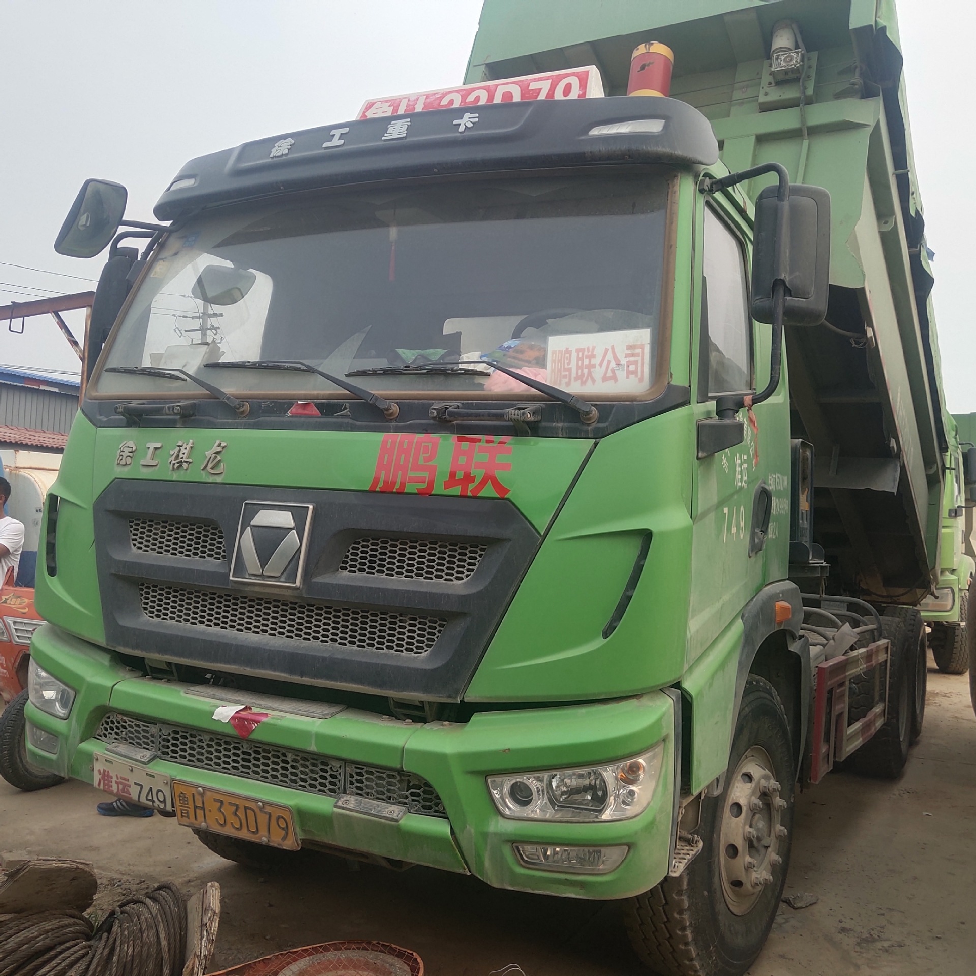 出售二手双桥自卸货车 后八轮货车工程车 前四后八工程自卸车