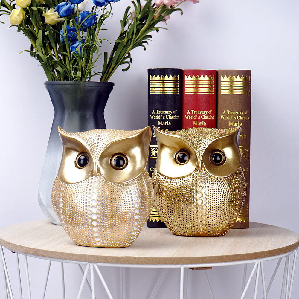 Cross-Border Amazon Hot Resin Owl Decoration Home Living Room TV Cabinet Desktop Entrance Decoration Crafts