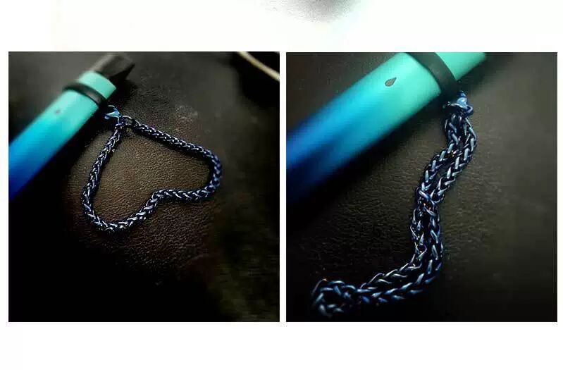 悦ke1代烟杆手链relx柚子二代链子魔笛非我绿萝电子烟具钛钢挂链