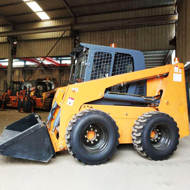 轮式滑移装载机 自带推土铲 厂家现货奥普特猫路面工程机械