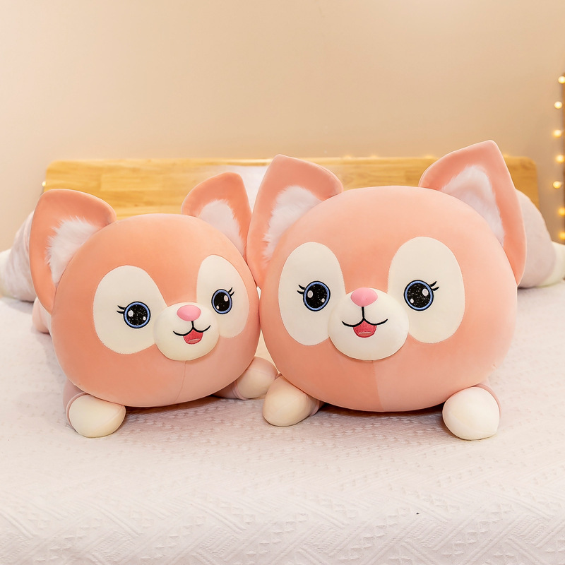 新款跨境超大号小狐狸抱枕公仔可爱小狐狸毛绒玩具陪睡玩偶批发