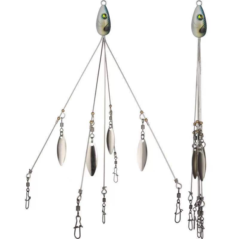 5cm17g群攻金属饵带旋转亮片铅头钩套装-阿里巴巴