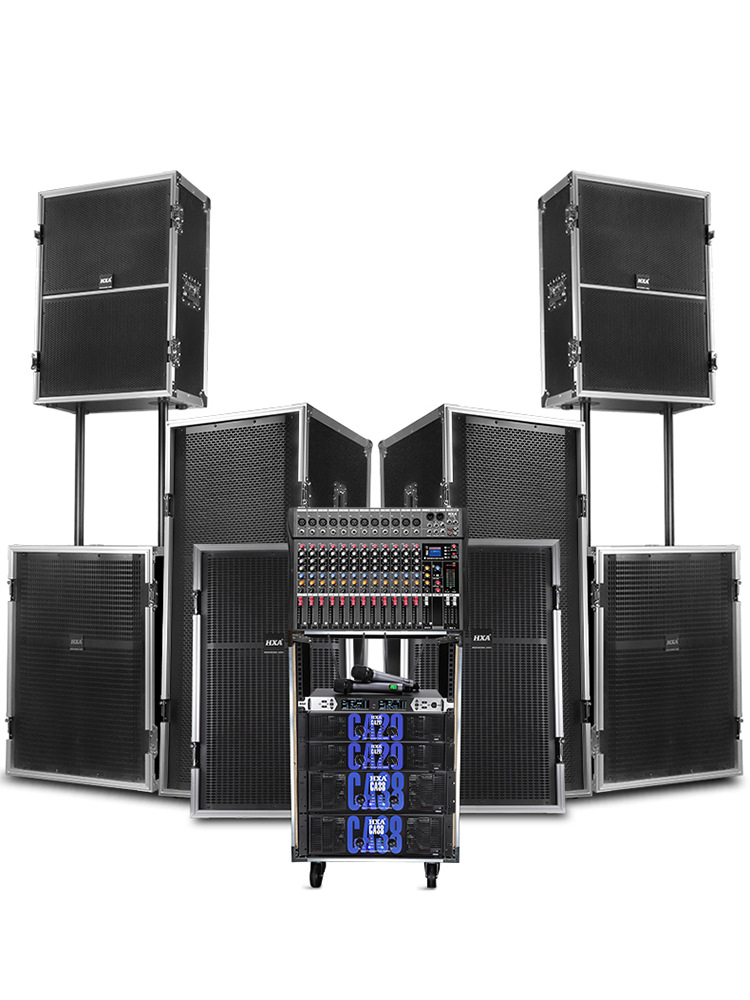 专业线阵音响 单双15寸舞台演出大功率音响套装 婚庆落地无源音箱