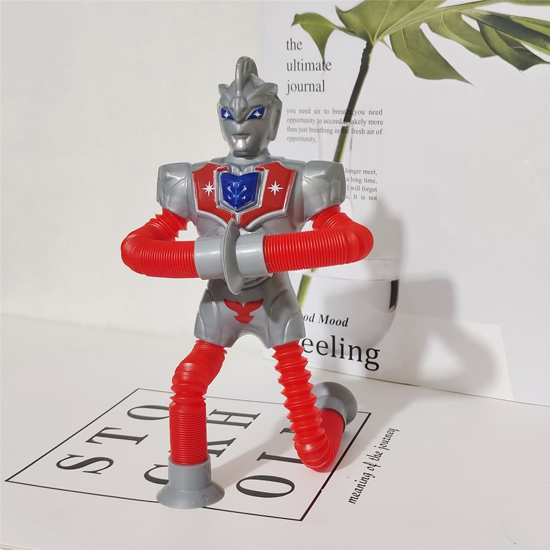 Tiktok Same Ultraman Stretch Tube Lala Tube DiGa Extension Tube Stall Decompression Toy Factory Direct Sales