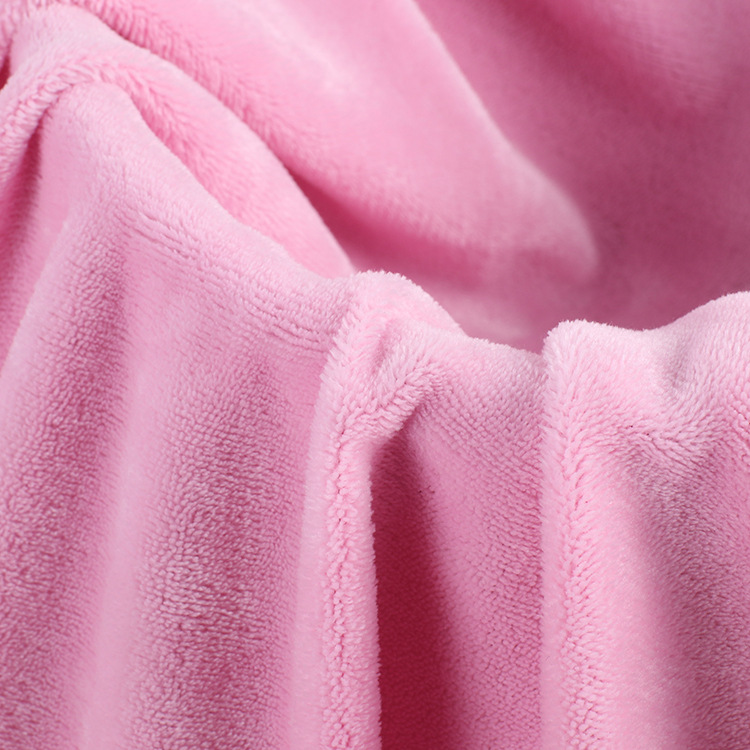 全涤单面法兰绒素色面料绒布diy睡衣家居服家纺布料