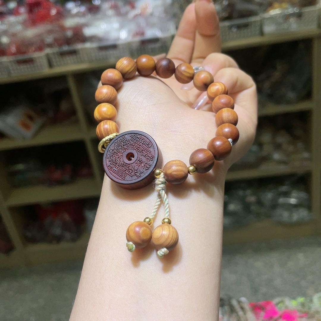 小红书夜市崖柏手串小众设计国风新中式手串直播货源工厂批发