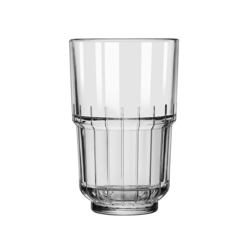 Libi Vertical Pattern Thickened Stacked Glass Water Cup Latte Cold Drink Cup Beer Whiskey Liquor Glass Wholesale