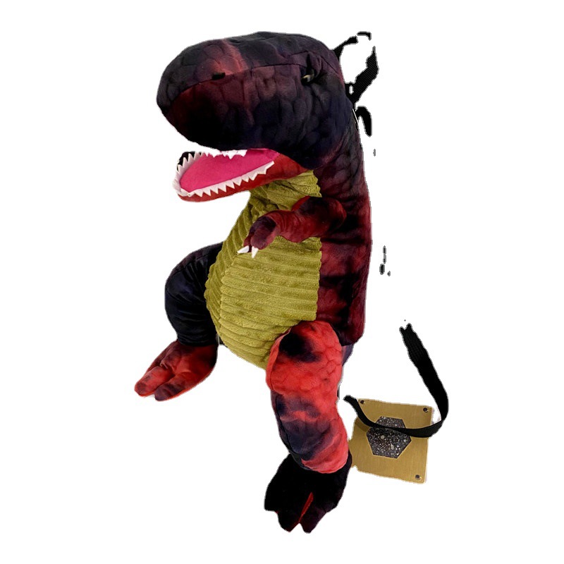 Cartoon Cute Little Dinosaur Backpack Plush Toy Doll Bag Backpack Shoulder Messenger Bag Wholesale Doll