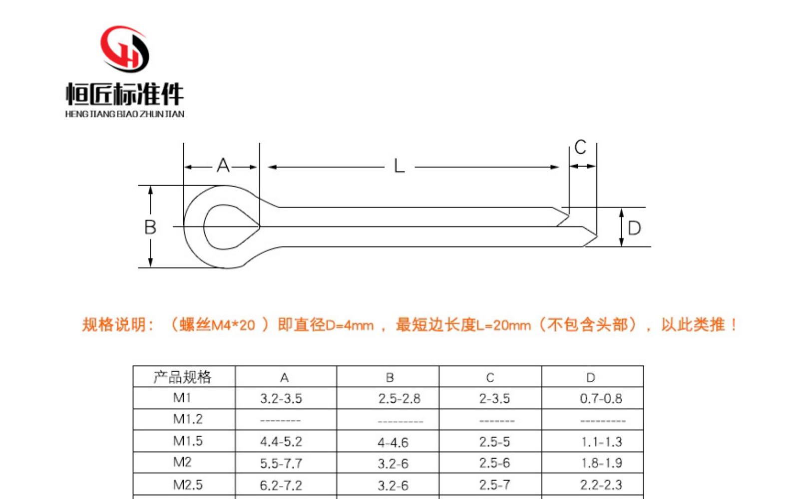 5m2m2.5m3m4m5 开口销