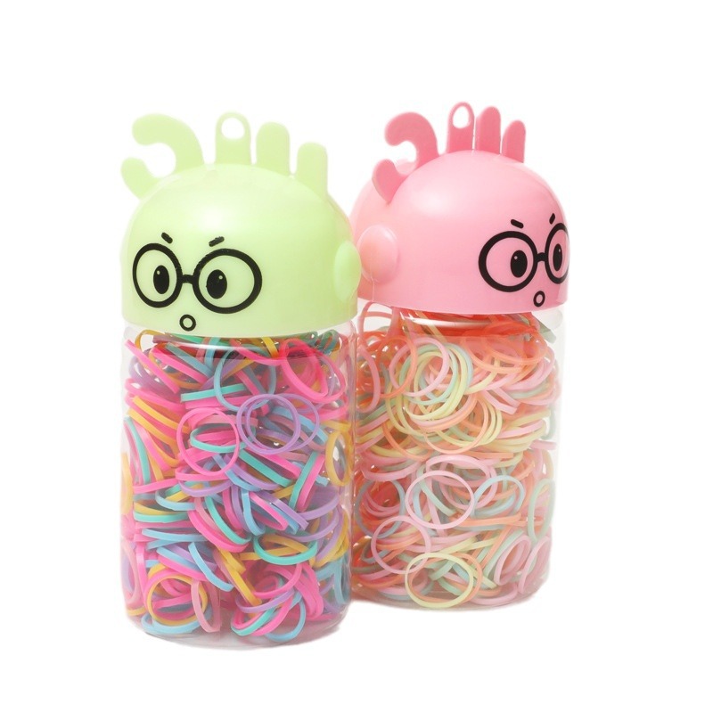 Simple High Elastic Disposable Children's Rubber Band Little Princess Braid Strong Pull Continuously Hairtie Hair Ring Wholesale