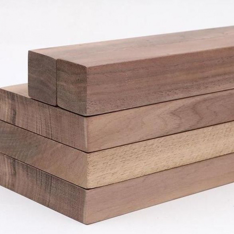 胡桃木板材北美黑胡桃木料木材家装线条实木木板木方衣柜隔板木板