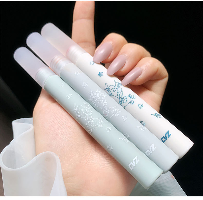 cvz独角兽小冰棍唇泥柔雾哑光奶茶白唇釉桃夏日轻薄不易沾杯唇彩