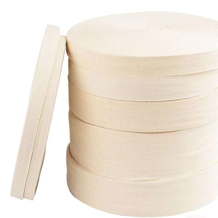 棉布条包布滚边条卫衣棉绳带子布料服装辅料纯棉黑白色人字纹织带