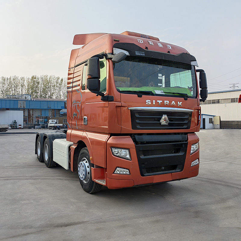 转让二手豪沃汕德卡cng牵引车 430马力双驱重体卡车头 10轮拖拉机