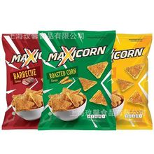 印尼进口Maxicorn玉米片原味芝士烧烤味薯片多力多滋休闲零食批发