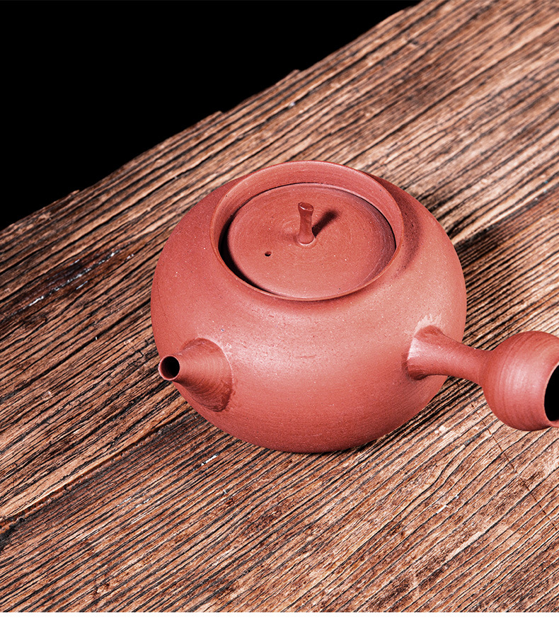 容山堂谢华大师监制潮州手拉壶朱泥煮茶壶烧水壶陶壶酒精炉玉书煨