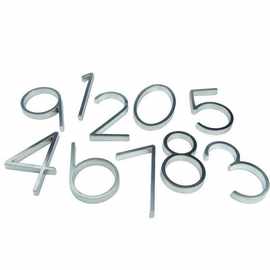 锌合金数字高度127mm刷线镍色民宿酒店别墅房号牌公司科室牌高度1