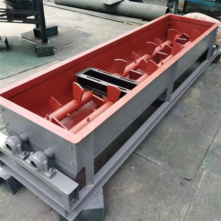 双轴加湿混泥土设备大量加湿双轴搅拌机现货粉煤灰加湿双轴搅拌机