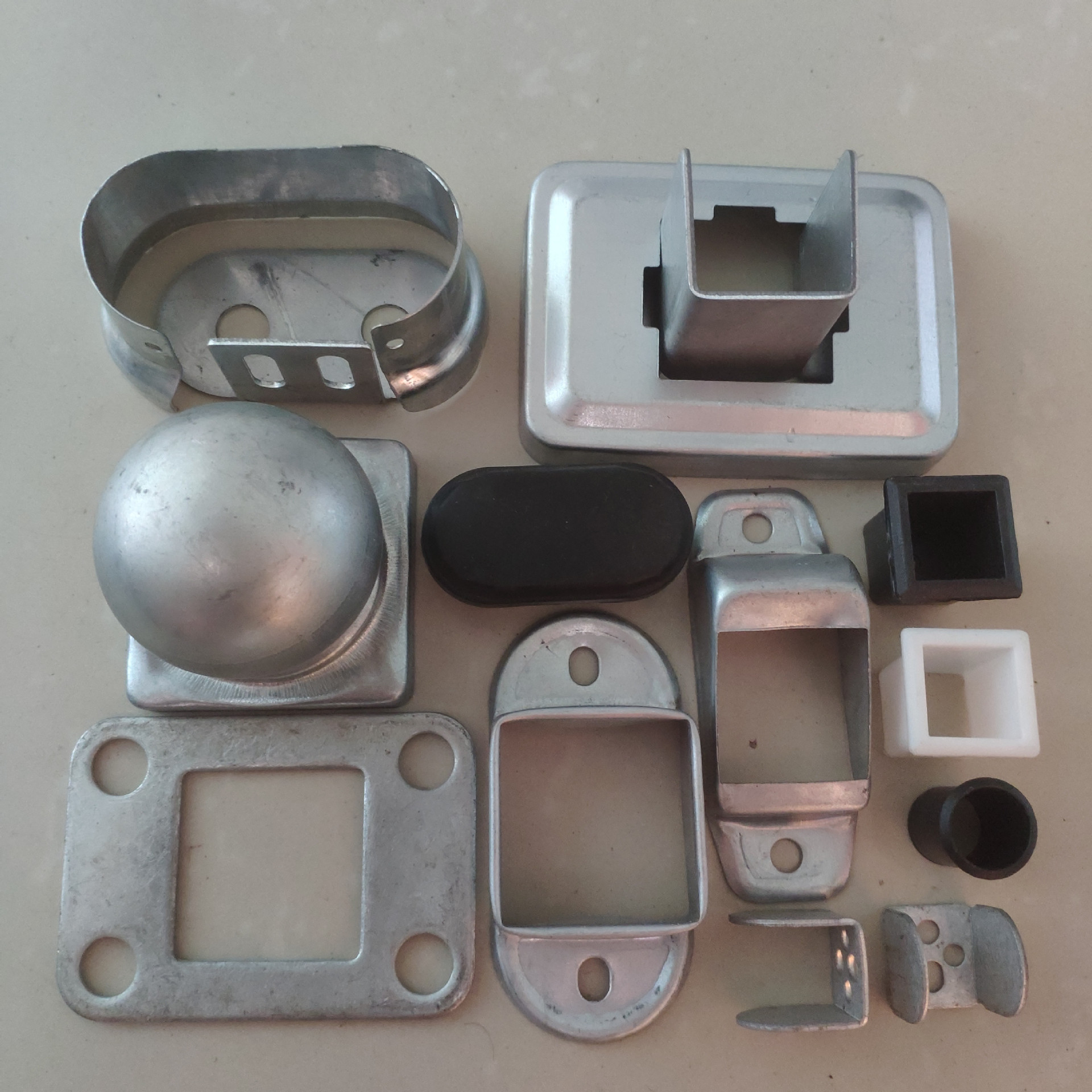 锌钢护栏组装配件固定座方管接头楼梯扶手连接件围栏栅栏固定卡子