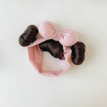 兒童飾品嬰可愛花苞丸子頭假發發帶女寶寶百搭頭女發廠家直銷代發