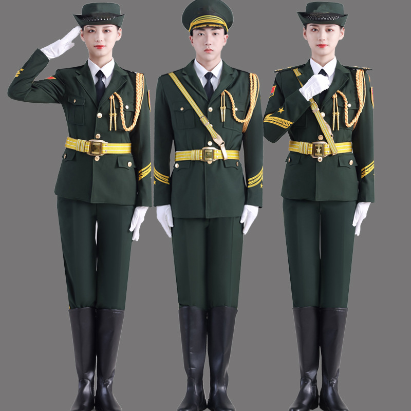 学生升旗手服装国旗班护卫队仪仗队服装礼兵服升旗仪式服装礼服
