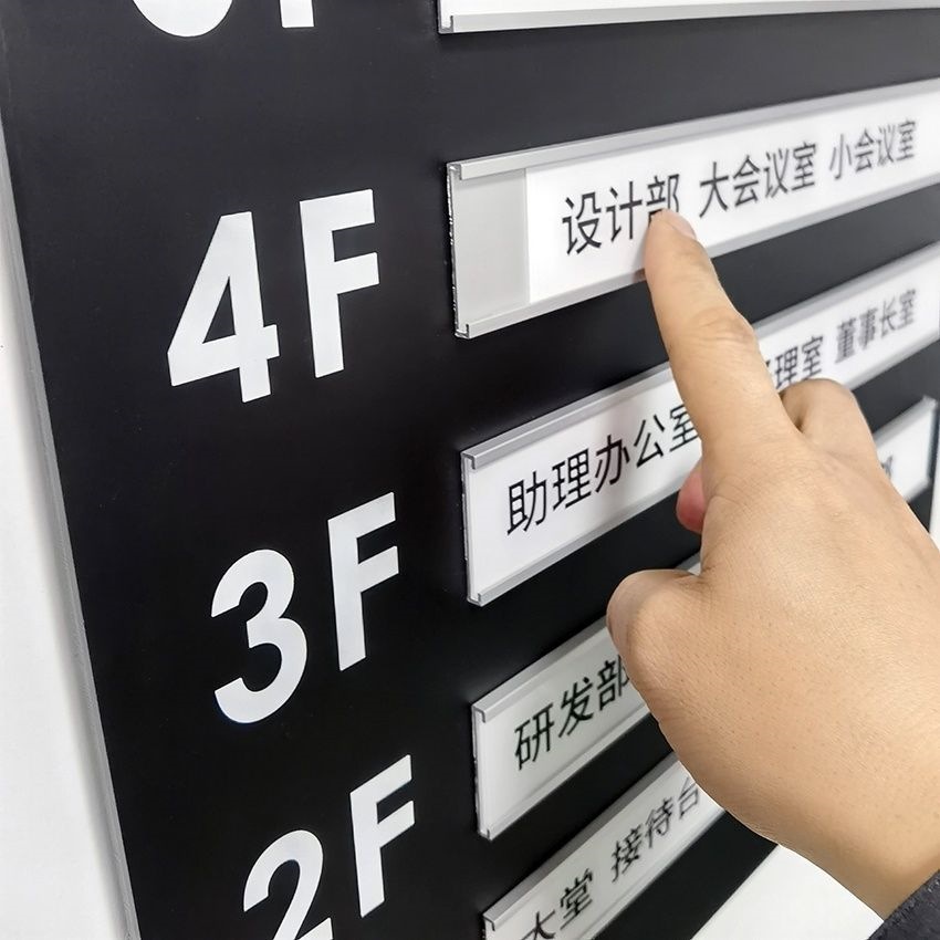 楼层索引牌可更换写字楼大厅指引牌公司导向牌电梯指示牌商场亚克