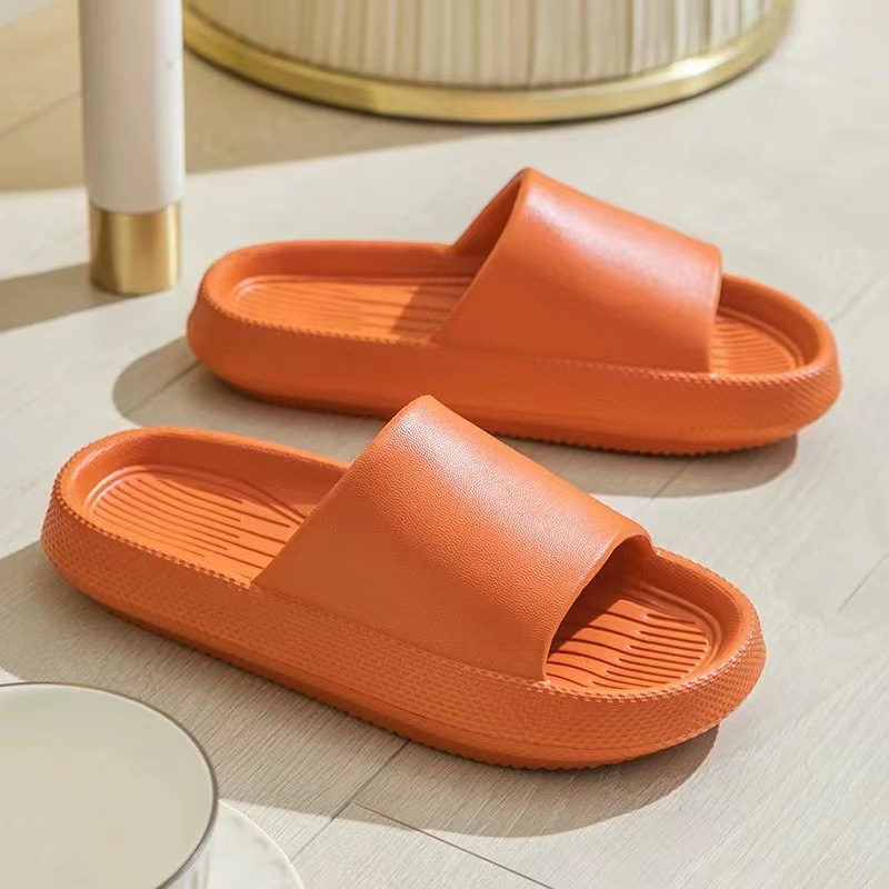 Thick-Soled Eva Summer Slip-on Thick-Soled Non-Slip Wear-Resistant Bathroom Bath Simple Men's and Women's Couple Outdoor Slippers